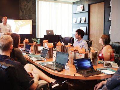 business meeting - small business it support, Cyberscore, cybersecurity companies Chicago