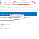 email showing an unsecure link, Cybersecurity, Ransomware Protection