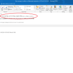 Email showing hacker email address, Cybersecurity, Ransomware Protection